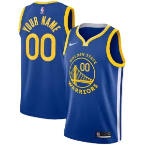 Camiseta Golden State Warriors Personalizada Icon Edition Azul Swingman para Hombre