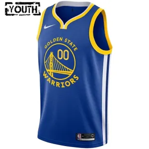 Camiseta Golden State Warriors Personalizada Icon Edition Azul Swingman para Niño