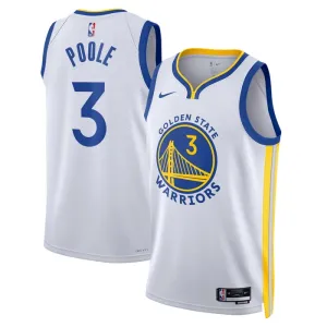 Camiseta Golden State Warriors Poole 3 Association Edition Blanco Swingman para Hombre