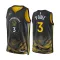 Camiseta Golden State Warriors Poole 3 City Edition 2022-23 Negro Swingman para Hombre