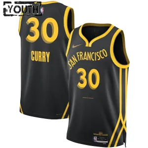 Camiseta Golden State Warriors Stephen Curry City Edition 2023-24 Swingman para Niño