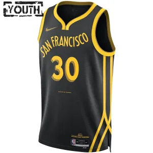 Camiseta Golden State Warriors Stephen Curry City Edition 2023-24 Swingman para Niño