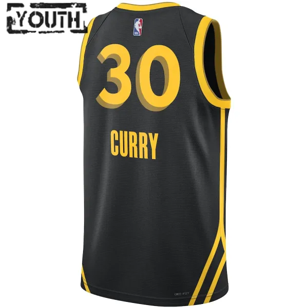 Camiseta Golden State Warriors Stephen Curry City Edition 2023-24 Swingman para Niño
