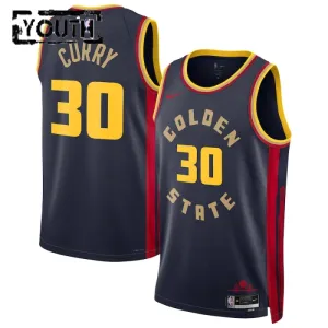 Camiseta Golden State Warriors Stephen Curry City Edition 2024-25 Swingman para Niño