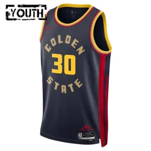 Camiseta Golden State Warriors Stephen Curry City Edition 2024-25 Swingman para Niño