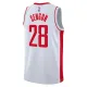 Camiseta Houston Rockets Alperen Sengun 28 Association Edition Blanco Swingman para Hombre