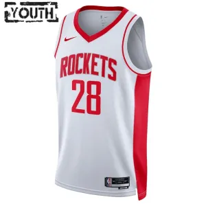 Camiseta Houston Rockets Alperen Sengun 28 Association Edition Blanco Swingman para Niño