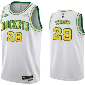 Camiseta Houston Rockets Alperen Sengun 28 Classic Edition 2022-23 Blanco Swingman para Hombre