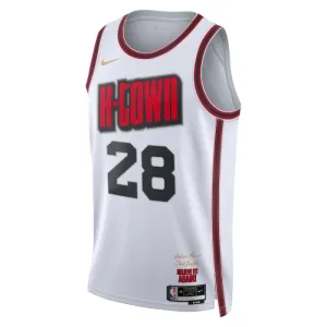 Camiseta Houston Rockets Alperen Sengun City Edition 2024-25 Blanco Swingman para Hombre