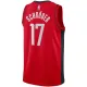 Camiseta Houston Rockets Dennis Schroder 17 Icon Edition Rojo Swingman para Hombre