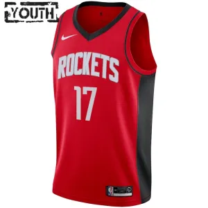 Camiseta Houston Rockets Dennis Schroder 17 Icon Edition Rojo Swingman para Niño