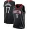Camiseta Houston Rockets Dennis Schroder 17 Statement Edition Negro Swingman para Hombre