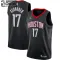 Camiseta Houston Rockets Dennis Schroder 17 Statement Edition Negro Swingman para Niño