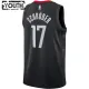 Camiseta Houston Rockets Dennis Schroder 17 Statement Edition Negro Swingman para Niño