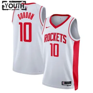 Camiseta Houston Rockets Eric Gordon 10 Association Edition Blanco Swingman para Niño