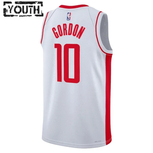 Camiseta Houston Rockets Eric Gordon 10 Association Edition Blanco Swingman para Niño