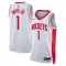 Camiseta Houston Rockets Jabari Smith JR 1 Association Edition Blanco Swingman para Hombre