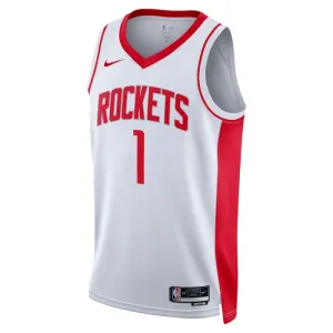 Camiseta Houston Rockets Jabari Smith JR 1 Association Edition Blanco Swingman para Hombre