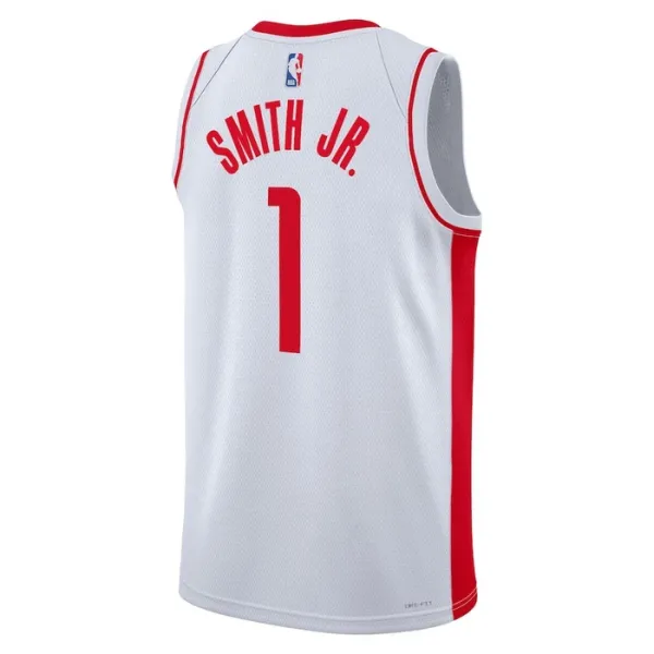 Camiseta Houston Rockets Jabari Smith JR 1 Association Edition Blanco Swingman para Hombre