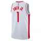 Camiseta Houston Rockets Jabari Smith JR 1 Association Edition Blanco Swingman para Hombre