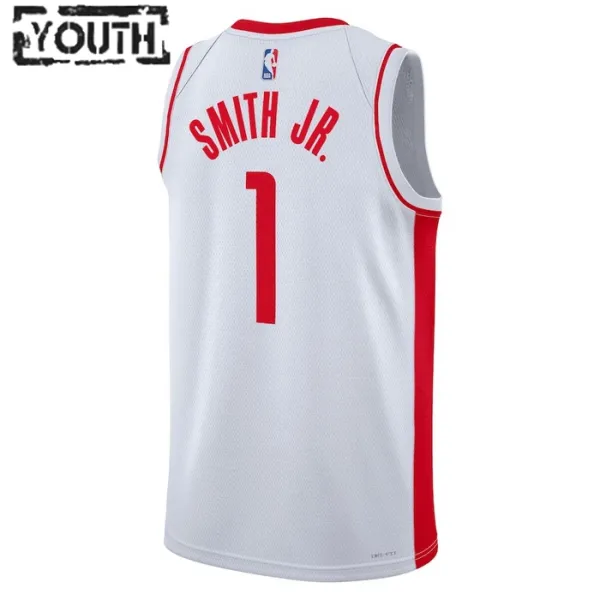 Camiseta Houston Rockets Jabari Smith JR 1 Association Edition Blanco Swingman para Niño