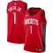 Camiseta Houston Rockets Jabari Smith JR 1 Icon Edition Rojo Swingman para Hombre