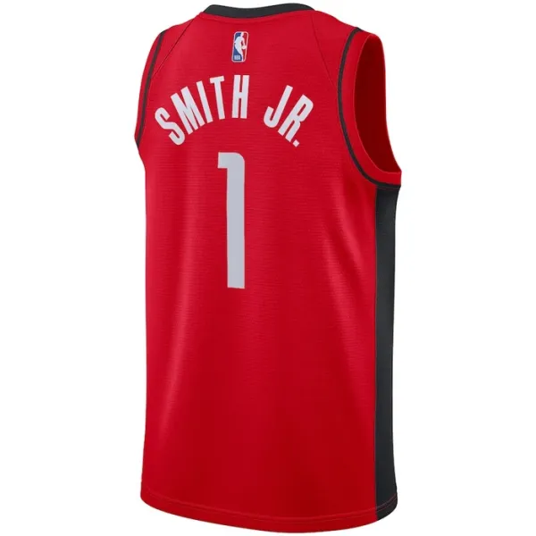 Camiseta Houston Rockets Jabari Smith JR 1 Icon Edition Rojo Swingman para Hombre