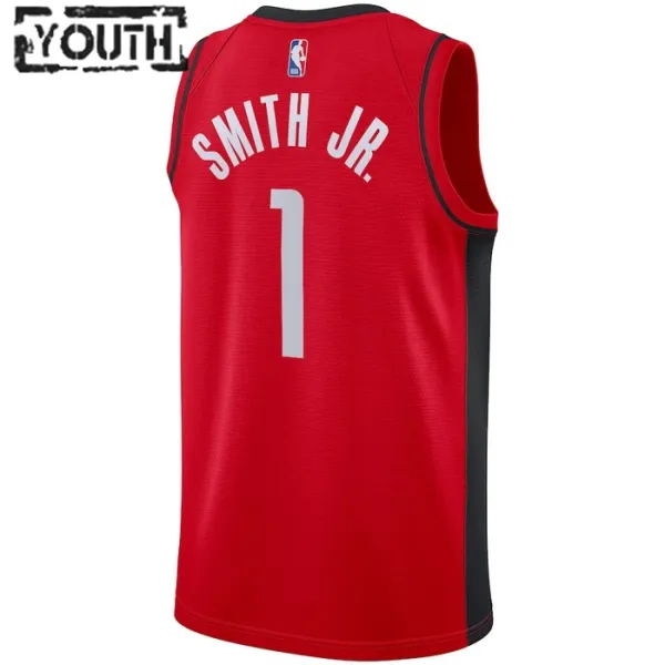 Camiseta Houston Rockets Jabari Smith JR 1 Icon Edition Rojo Swingman para Niño