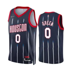 Camiseta Houston Rockets Jalen Green 0 City Edition 2022-23 Swingman para Hombre