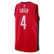 Camiseta Houston Rockets Jalen Green 0 Icon Edition Rojo Swingman para Hombre