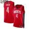 Camiseta Houston Rockets Jalen Green 0 Icon Edition Rojo Swingman para Niño