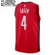 Camiseta Houston Rockets Jalen Green 0 Icon Edition Rojo Swingman para Niño
