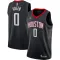 Camiseta Houston Rockets Jalen Green 0 Statement Edition Negro Swingman para Hombre