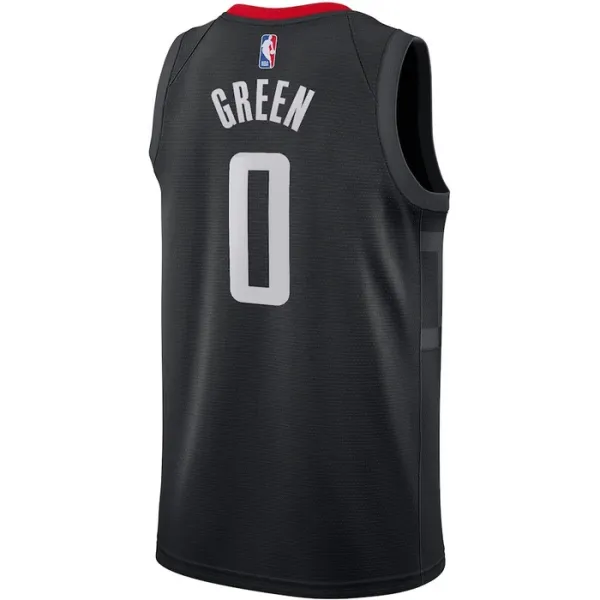 Camiseta Houston Rockets Jalen Green 0 Statement Edition Negro Swingman para Hombre