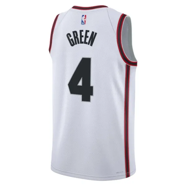 Camiseta Houston Rockets Jalen Green City Edition 2024-25 Blanco Swingman para Hombre
