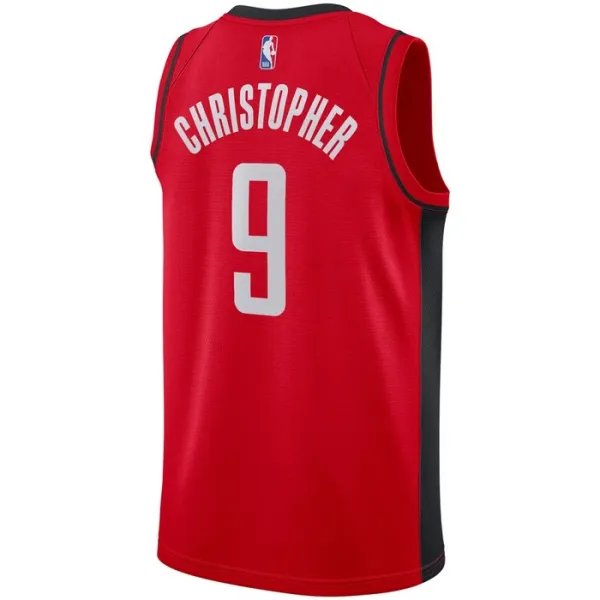 Camiseta Houston Rockets Josh Christopher 9 Icon Edition Rojo Swingman para Hombre