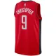 Camiseta Houston Rockets Josh Christopher 9 Icon Edition Rojo Swingman para Hombre