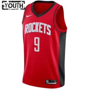 Camiseta Houston Rockets Josh Christopher 9 Icon Edition Rojo Swingman para Niño