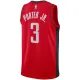 Camiseta Houston Rockets Kevin Porter JR 3 Icon Edition Rojo Swingman para Hombre