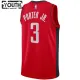 Camiseta Houston Rockets Kevin Porter JR 3 Icon Edition Rojo Swingman para Niño