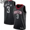 Camiseta Houston Rockets Kevin Porter JR 3 Statement Edition Negro Swingman para Niño