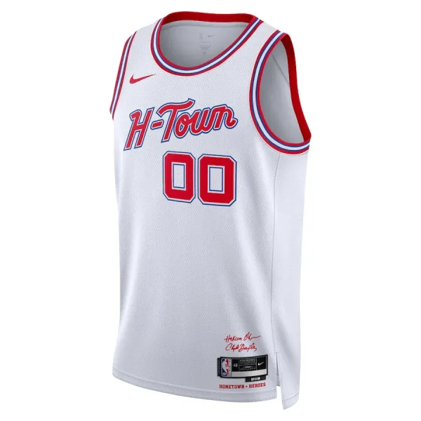 Camiseta Houston Rockets Personalizada City Edition 2023-24 Blanco Swingman para Hombre