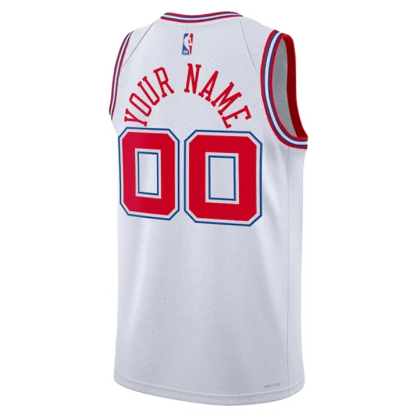 Camiseta Houston Rockets Personalizada City Edition 2023-24 Blanco Swingman para Hombre