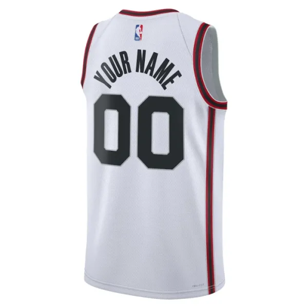 Camiseta Houston Rockets Personalizada City Edition 2024-25 Blanco Swingman para Hombre