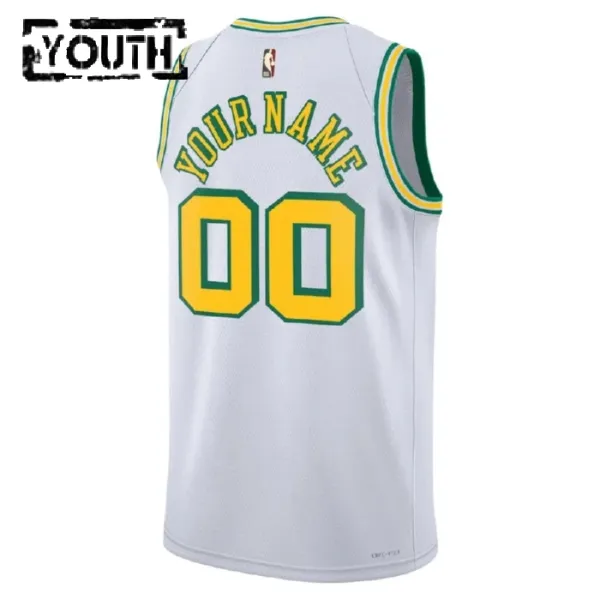 Camiseta Houston Rockets Personalizada Classic Edition 2022-23 Blanco Swingman para Niño