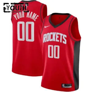 Camiseta Houston Rockets Personalizada Icon Edition Rojo Swingman para Niño