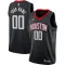 Camiseta Houston Rockets Personalizada Statement Edition Negro Swingman para Hombre