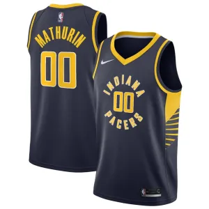 Camiseta Indiana Pacers Bennedict Mathurin 00 Icon Edition Swingman para Hombre