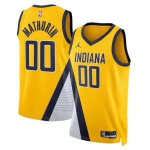 Camiseta Indiana Pacers Bennedict Mathurin 00 Statement Edition Swingman para Hombre