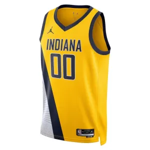 Camiseta Indiana Pacers Bennedict Mathurin 00 Statement Edition Swingman para Hombre